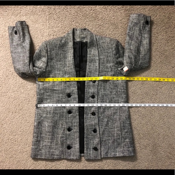 Allison Gail Tweed Blazer🌹Open Front🌟Made in USA - Picture 3 of 13